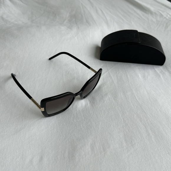 Prada Evolution Tubolare Rectangle Rounded Sunglasses - Picture 4 of 7